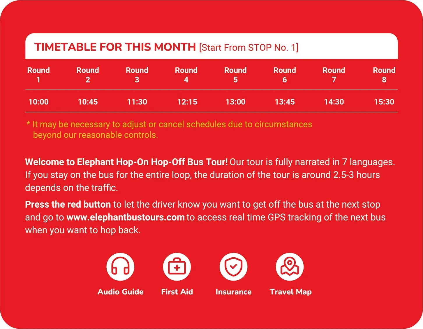Timetable
